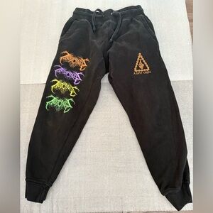 [S]A Lost Cause Teen Black Joggers with Vibrant Graphics